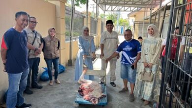 Keluarga Besar BKD Sulteng dan Mitra Tebar Kepedulian Lewat Kurban, Kesehatan Hewan Dipastikan Aman