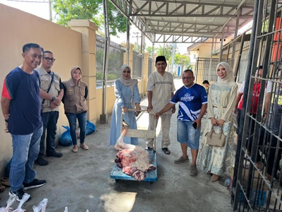 Keluarga Besar BKD Sulteng dan Mitra Tebar Kepedulian Lewat Kurban, Kesehatan Hewan Dipastikan Aman