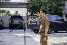 Apel Pagi Dirangkaikan Purnabakti, Kadis Kominfosantik Sulteng Sampaikan Pesan Perpisahan Penuh Makna