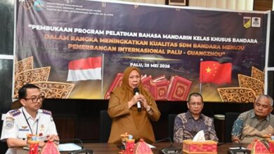 Wagub Sulteng Buka Pelatihan Bahasa Mandarin untuk Perkuat SDM Bandara Internasional Mutiara SIS Al-Jufri