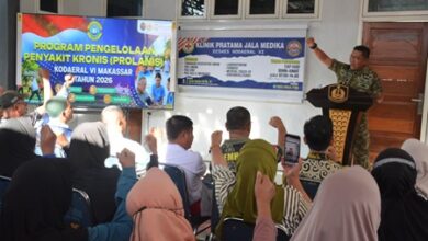 TNI AL Kodaeral VI Gelar Program Pengelolaan Prolanis Tahun 2026