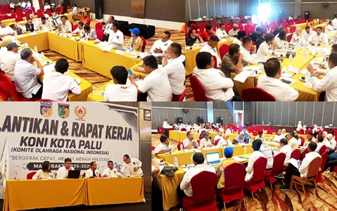 Rapat Kerja KONI Kota Palu Bahas Penguatan Pembinaan Prestasi dan Program Kerja Cabang Olahraga