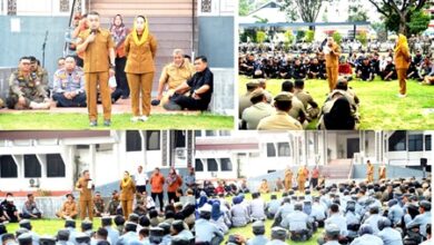 Pimpin Apel Gabungan, Wali Kota Palu Sampaikan Keberhasilan Pembangunan