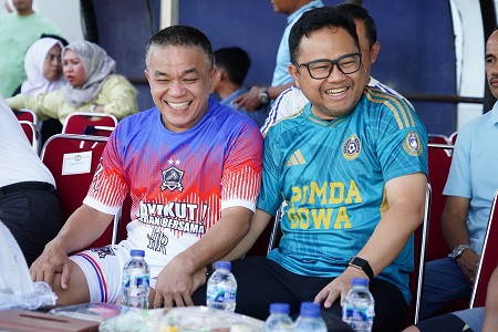 Laga Persahabatan Pemkab Gowa dan Pemkot Palu, Wabup: Momentum Jaga Silaturahmi Antardaerah