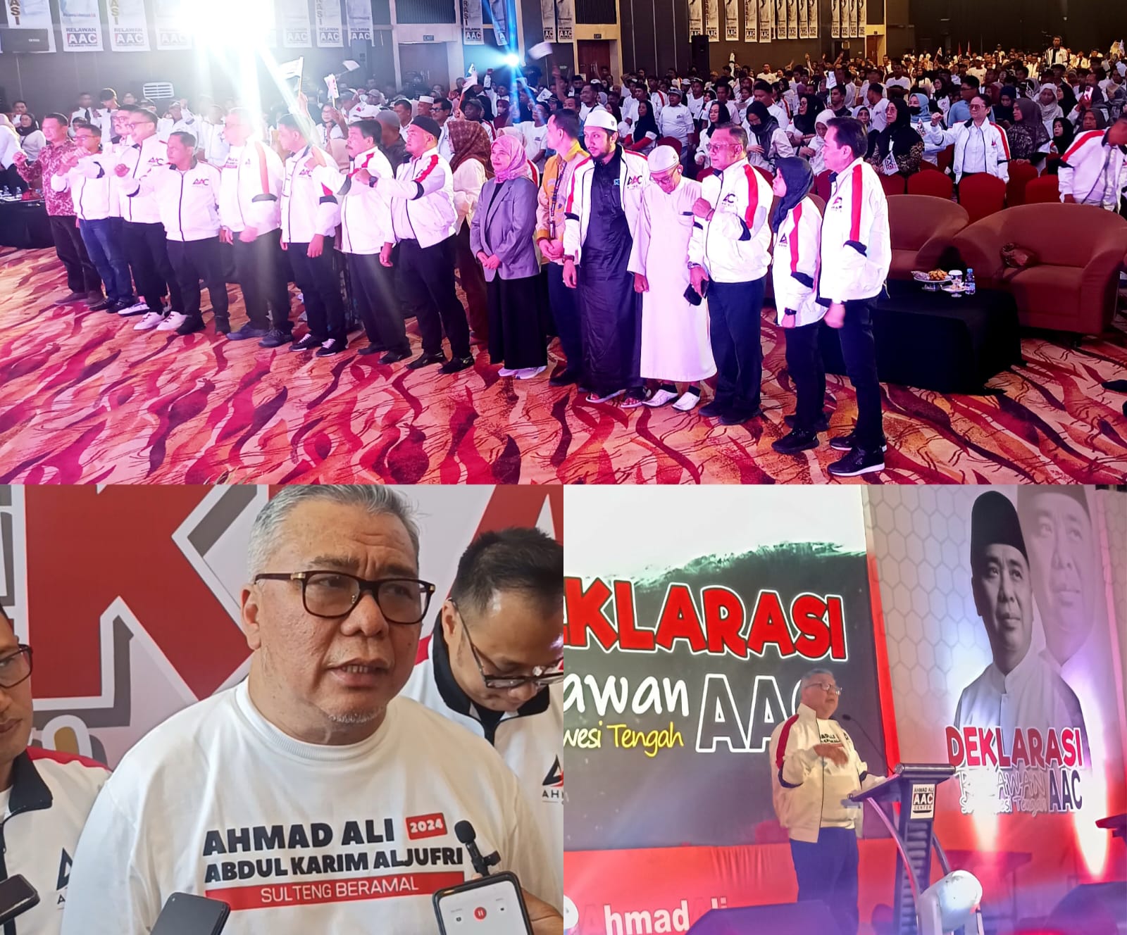 Deklarasi Relawan Ahmad Ali Center Jadi Momentum Penguatan Komitmen Sosial untuk Sulawesi Tengah