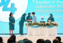 Puncak HKG PKK Nasional ke-54, Melinda Aksa Sambut Arahan Selvi Rakabuming dan Tri Tito Karnavian