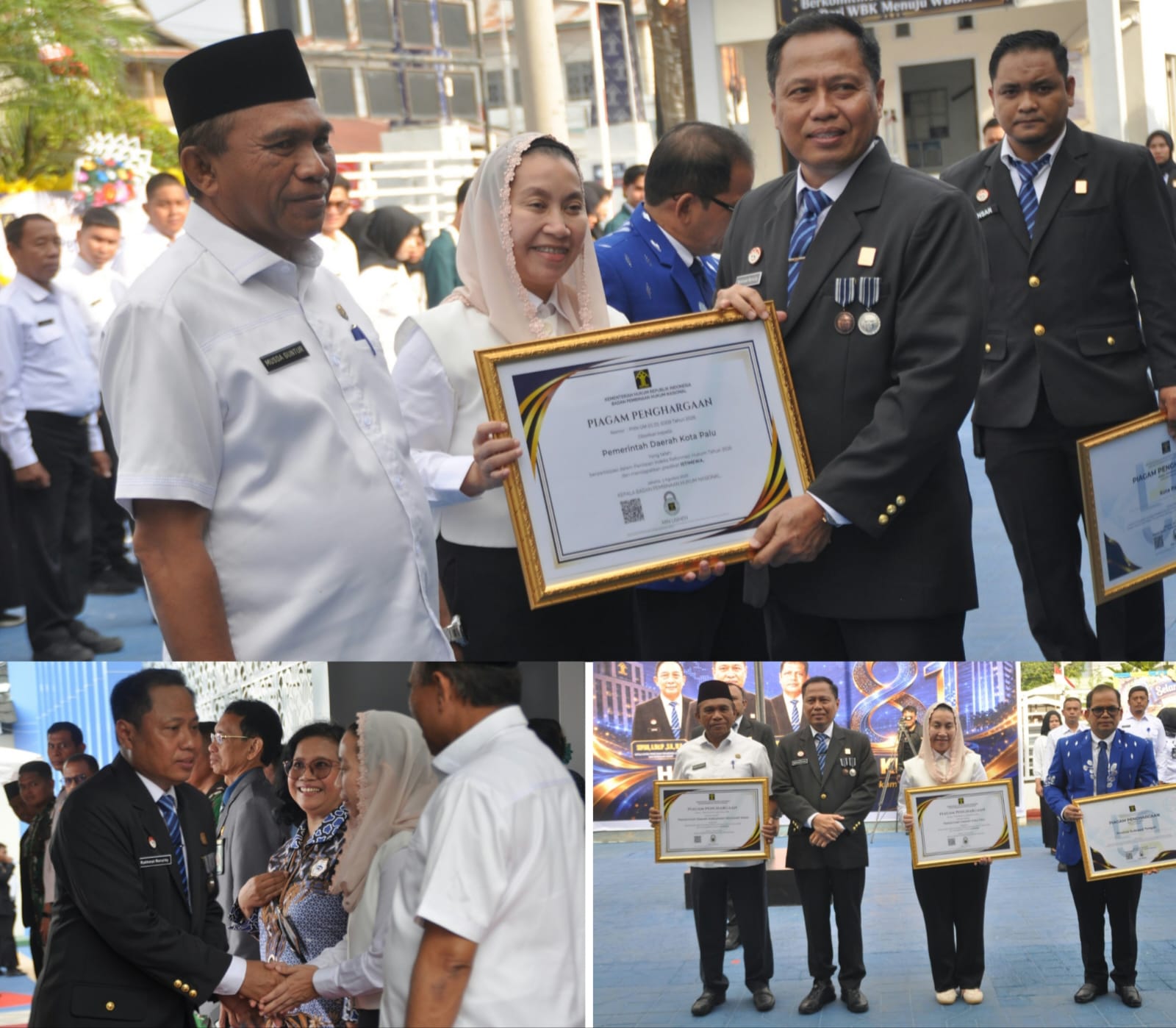 Pemkot Palu Raih Dua Penghargaan di Hari Pengayoman ke-81 Kemenkum RI
