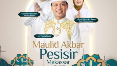 Maulid Akbar Pesisir Makassar Digelar di Paotere 28 Agustus, Ustaz Das’ad Latif Jadi Penceramah
