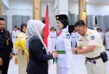 Bupati Talenrang Kukuhkan 70 Anggota Paskibraka Gowa
