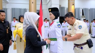 Bupati Talenrang Kukuhkan 70 Anggota Paskibraka Gowa