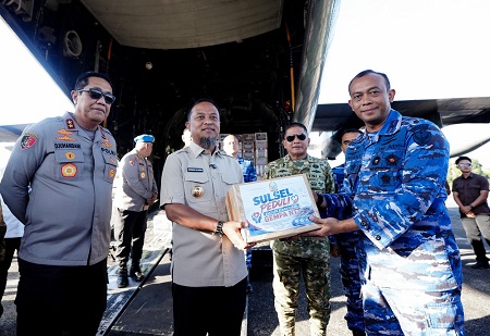 Gubernur Sulsel bersama Forkopimda Kirim Kurang Lebih 30 Ton Bantuan Kemanusiaan untuk Korban Gempa NTT