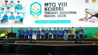 MTQ VIII KORPRI Nasional 2026 Resmi Dibuka Menteri Agama, Gubernur Sulsel Sambut Kafilah