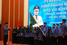 Jufri Rahman Lepas Kafilah MTQ KORPRI Sulsel, Tekankan ASN Berakhlak dan Berintegritas