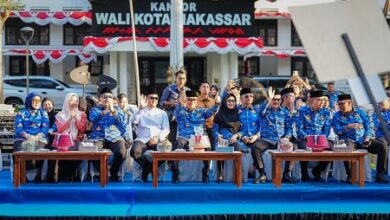 Saksikan Pawai Taaruf, Gubernur Sulsel Sambut 117 Kontingen MTQ VIII KORPRI Nasional 2026