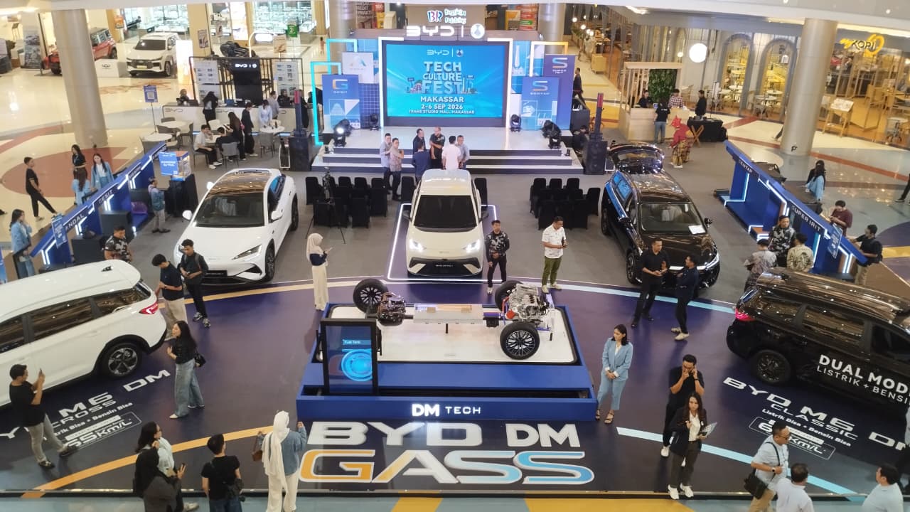 BYD Tech Culture Fest 2026 Hadir di Makassar, Pamer Teknologi Mobil Listrik dan DM