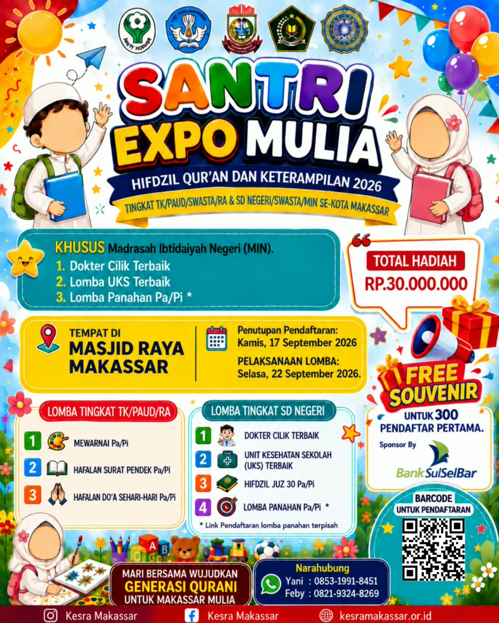 Bangun Generasi Qurani, Kesra Makassar Gelar Santri Expo MULIA