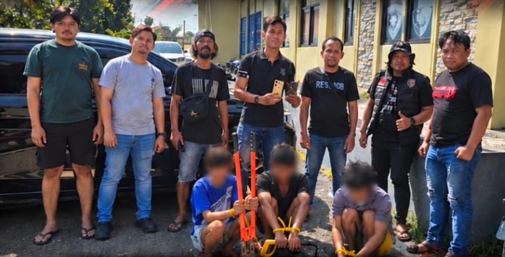 Curi Peralatan PLN Senilai Rp2,5 Miliar, Tiga Terduga Pelaku Diringkus Resmob Polres Bone