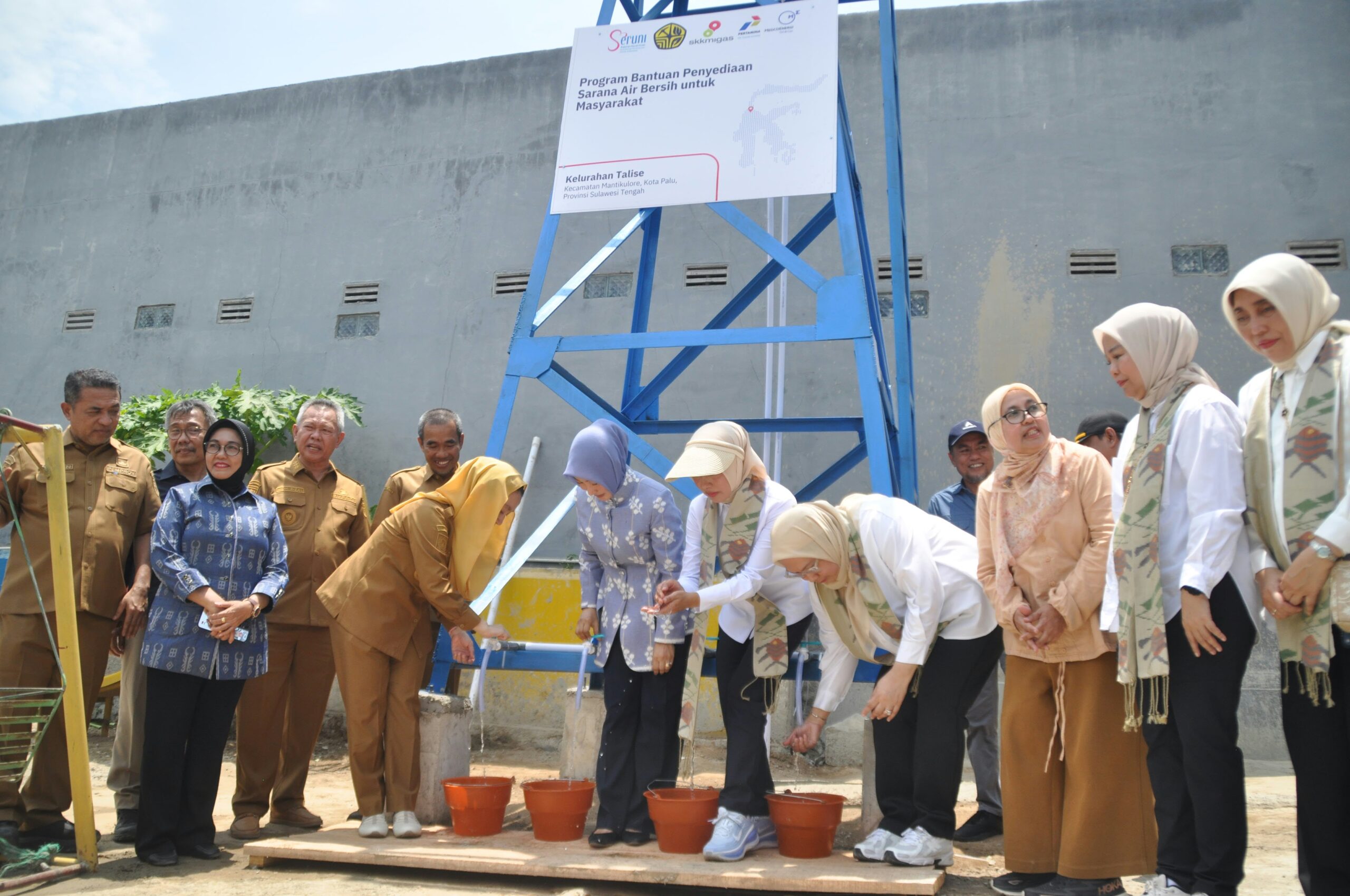 Wakil Wali Kota Palu Imelda Hadiri Peresmian Sarana Air Bersih Masyarakat di Yayasan Kalantaro Sejahtera Kelurahan Talise