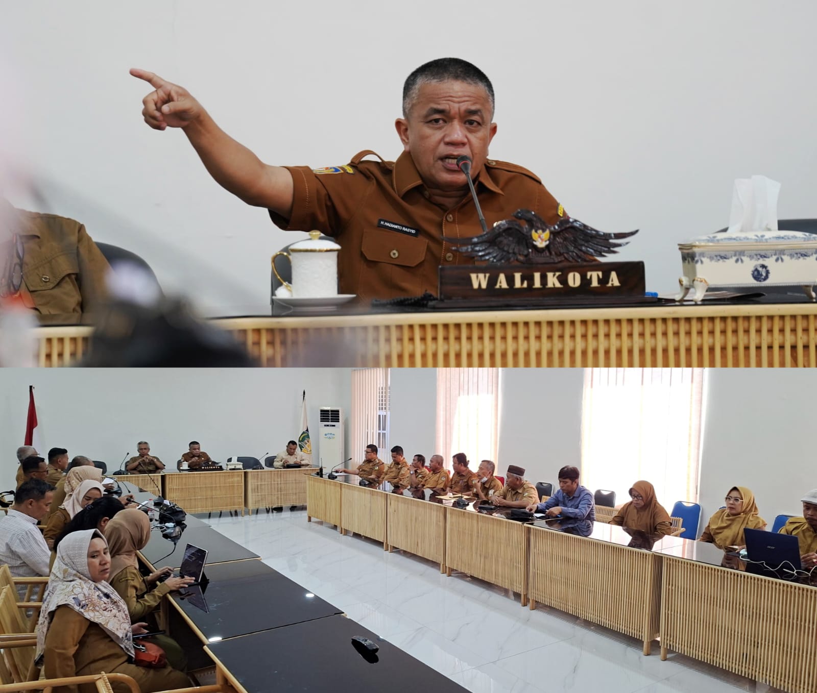 Wali Kota Palu Pimpin Rapat Evaluasi Pelaksanaan Program Palu Mantap Pangan