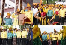 Menteri Hukum Supratman Pimpin Upacara HUT ke-48 Kota Palu, Puji Kota Makin Bersih dan Tertata
