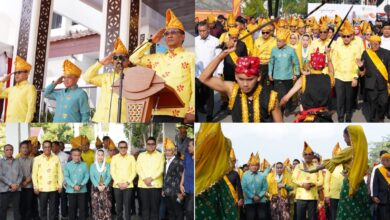 Menteri Hukum Supratman Pimpin Upacara HUT ke-48 Kota Palu, Puji Kota Makin Bersih dan Tertata