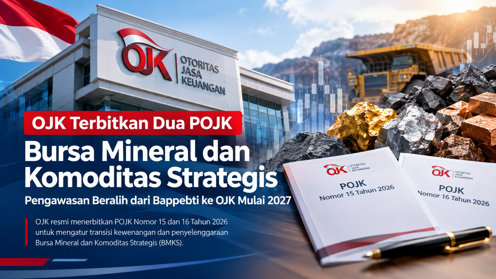OJK Terbitkan Dua POJK Bursa Mineral dan Komoditas Strategis, Pengawasan Beralih ke OJK Mulai 2027