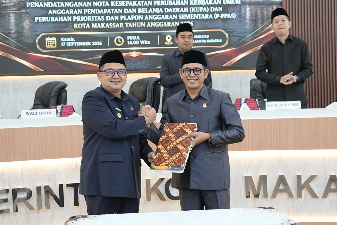 Pemkot-DPRD Makassar Sepakati KUPA-PPAS Perubahan 2026, Appi Tekankan Anggaran Harus Berdampak