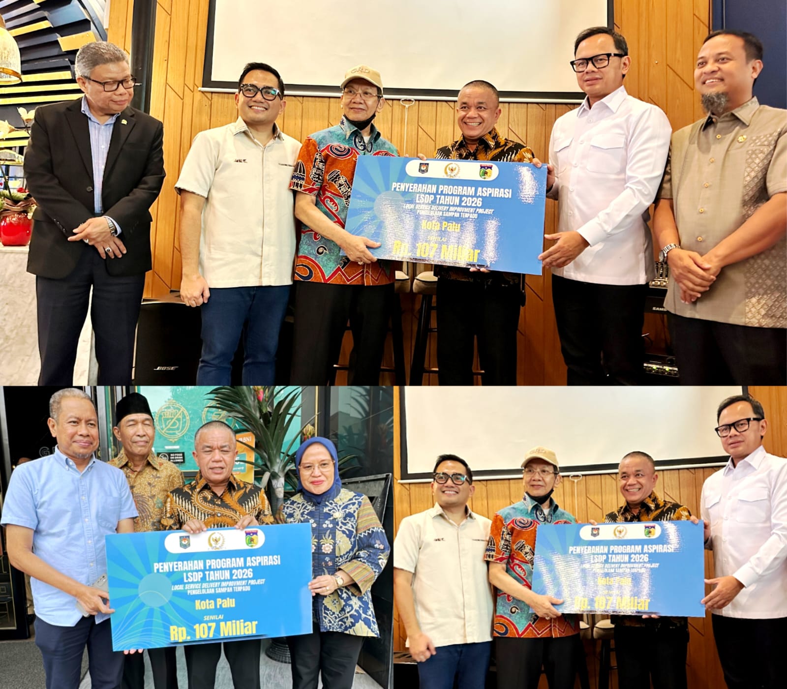 Wali Kota Palu Terima Bantuan Program LSDP Senilai Rp107 Miliar untuk Pengelolaan Sampah