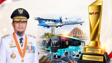 Gubernur Sulsel Andi Sudirman Terima Penghargaan Inovasi Layanan Transportasi Publik Terjangkau dan Terintegrasi