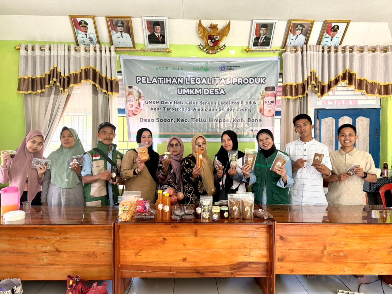 LAZ Hadji Kalla Dampingi Enam Kelompok UMKM Desa Sadar Bone, Perkuat Legalitas dan Kualitas Produk