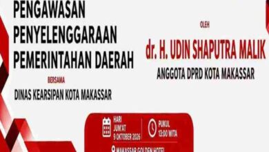 Perkuat Sinergi Pengawasan Pemerintahan Daerah 2026, Legislator Udin Saputra Malik Bersama Dinas Kearsipan Makassar Matangkan Persiapan Angkatan XI