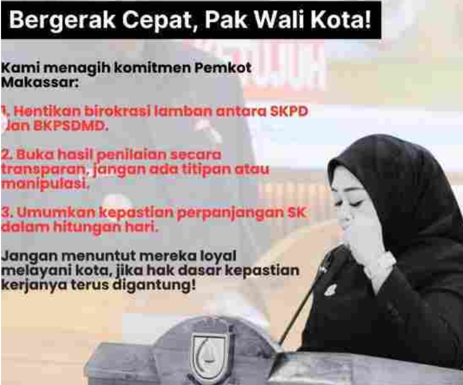 Legislator DPRD Makassar Andi Tenri Uji Berdiri di Garis Depan Perjuangkan Nasib 6.000 PPPK Paruh Waktu