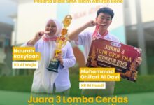Siswa SMA Islam Athirah Bone Raih Juara 3 LCTM Grup di Geometri 2026