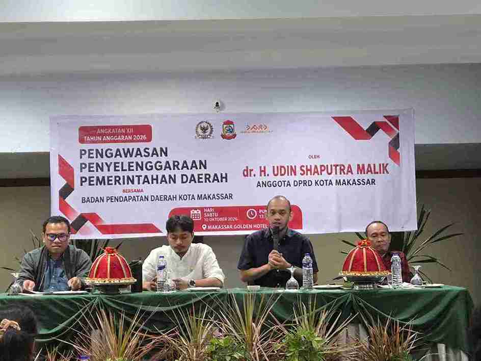 Legislator DPRD Kota Makassar Udin Saputra Bersama Bapenda Gelar Pengawasan Penyelenggaraan Pemerintahan Daerah Angkatan XII Tahun 2026
