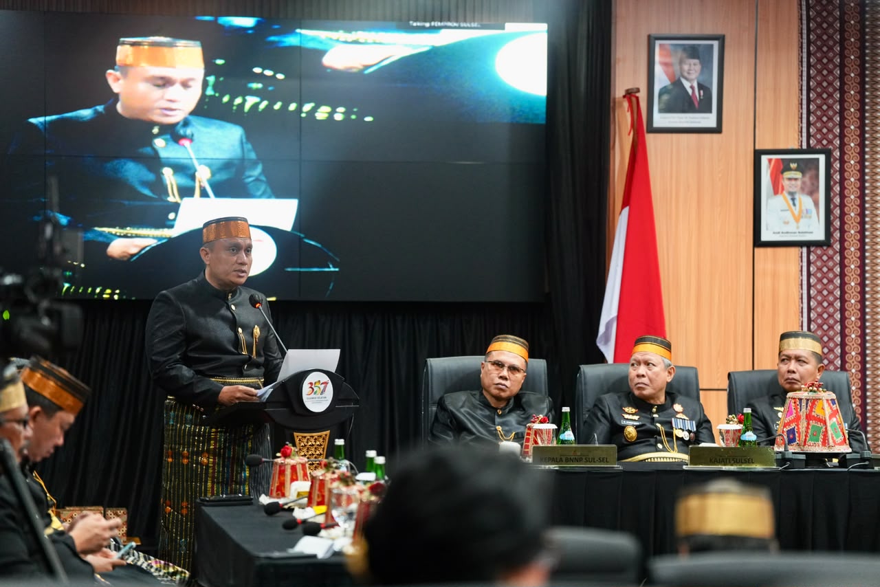 Pj Sekda Andi Winarno Bacakan Sejarah Singkat Sulawesi Selatan di Hari Jadi ke-357