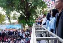 Gubernur Sulsel Lepas Puluhan Ribu Peserta Jalan Sehat Anti Mager dan Kirab Swasembada Pangan